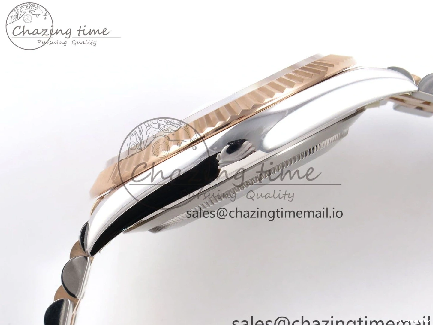 Good Copy Rolex Watches SH3235（Gain ARF Edition 126331 SS Brown DateJust Bracelet 1111 on RG Jubilee 1:1 41 Diamonds 904L Best Thermal Steel Weight） Dial 1230